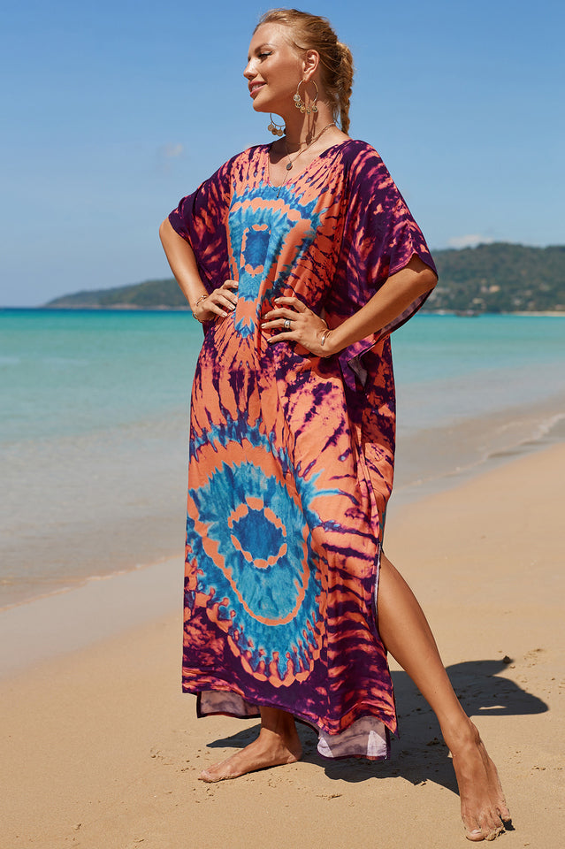 Tropical Pattern Kimono Blouse ( 29 Colors ) | Dress In Beauty