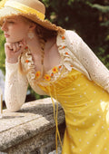 Embroidered Maxi Dress with Square Neckline - View 11 | WEUXS