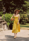 Embroidered Maxi Dress with Square Neckline - View 10 | WEUXS