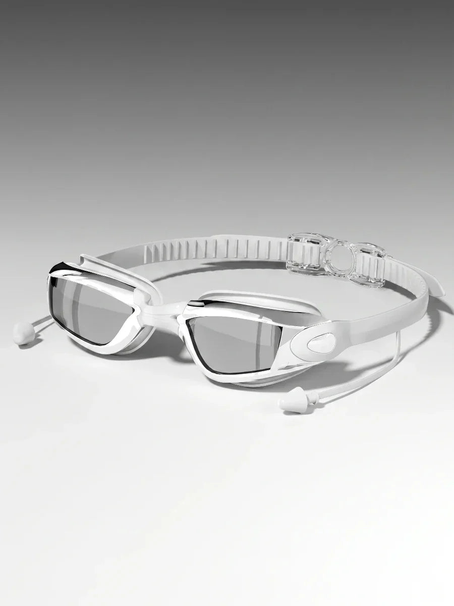 Adult anti-fog swimming goggles with adjustable strap and mirrored lenses - View 8 | WEUXS