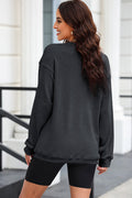 Round Neck Dropped Shoulder Sweatshirt | Dress In Beauty