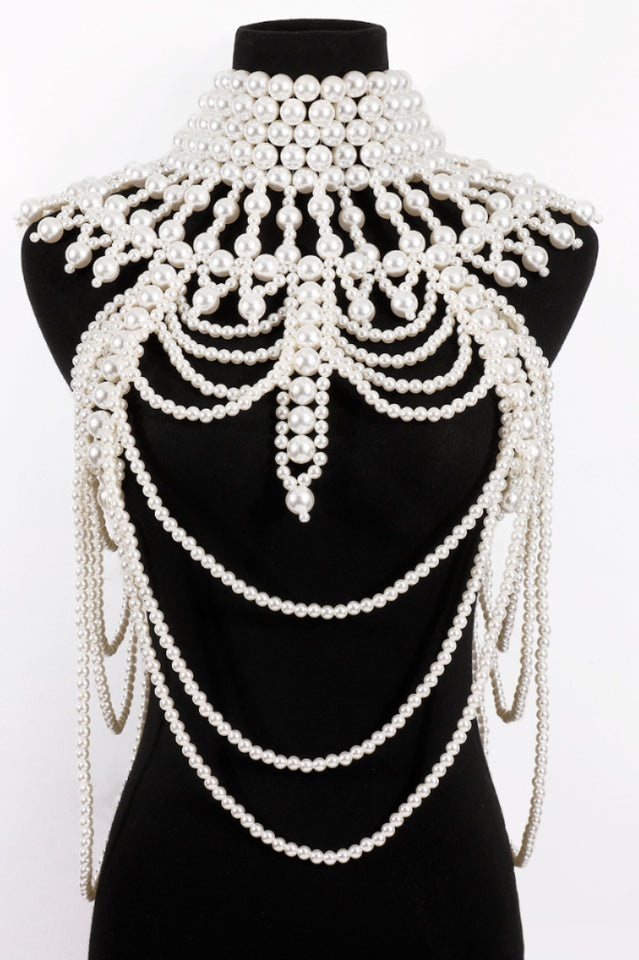 Megan Pearl Body Chain Bra | Dress In Beauty