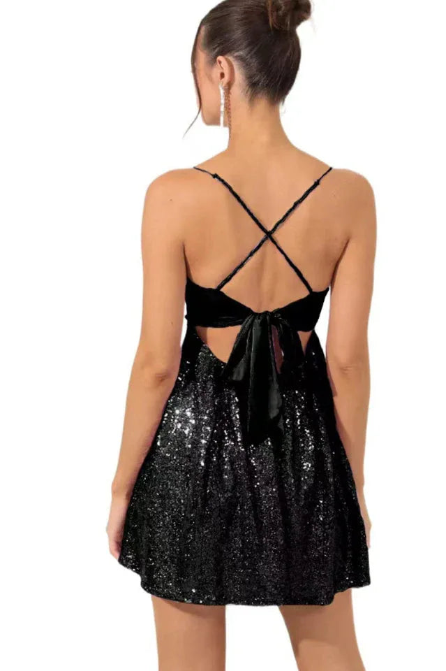 Sequin Party Dress - View 7 | WEUXS