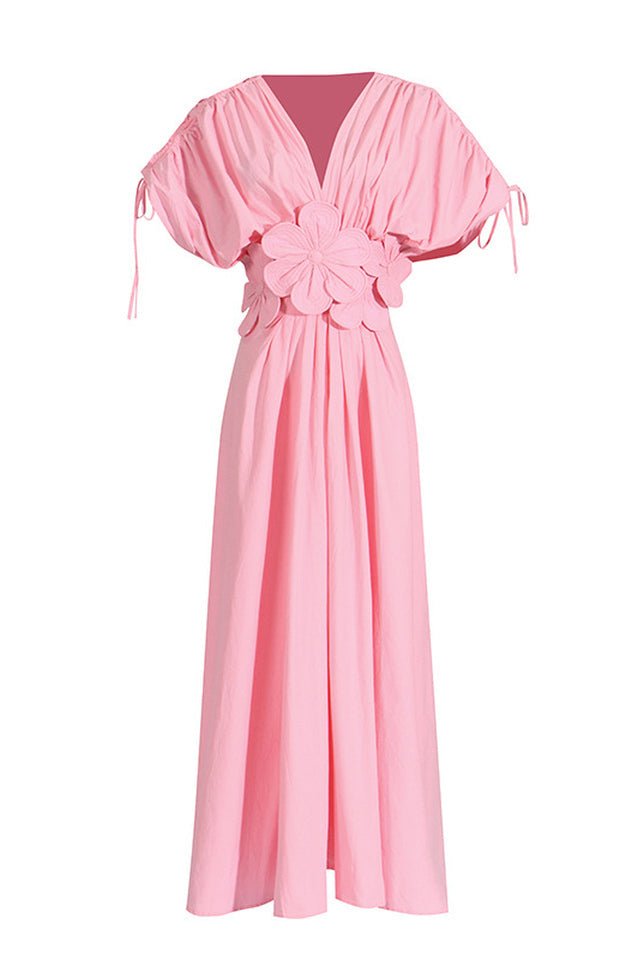 Floral Appliqué Midi Dress | Dress In Beauty