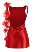 Open Back Flower Mini Dress | Dress In Beauty