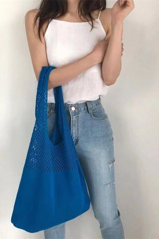 Knit Design Shoulder Bag | Dress In Beauty