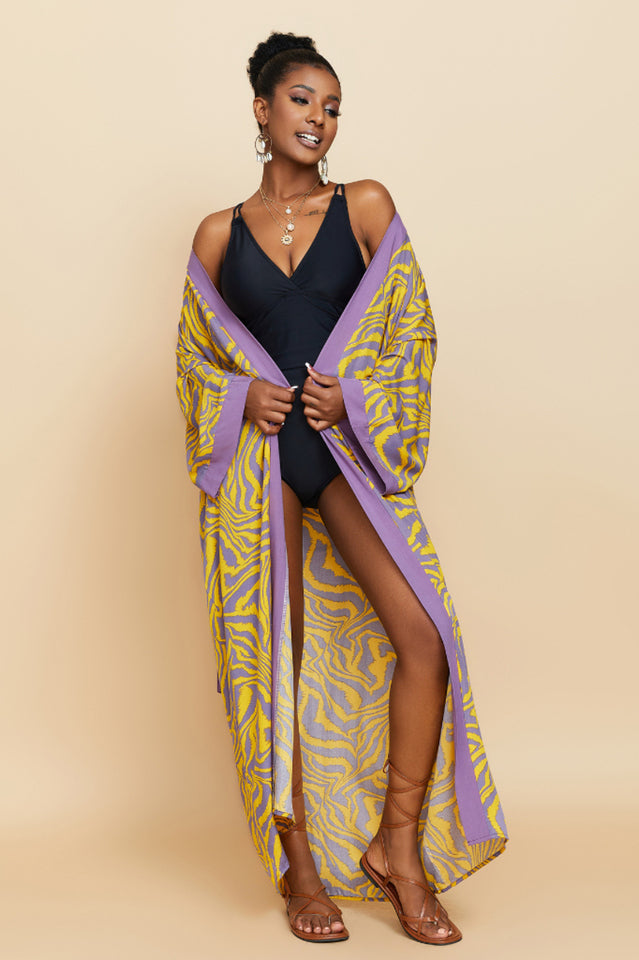 Print Belted Kimono Dress | Dress In Beauty