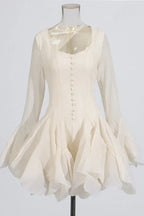 Asymmetric Hem Mini Dress - View 9 | WEUXS