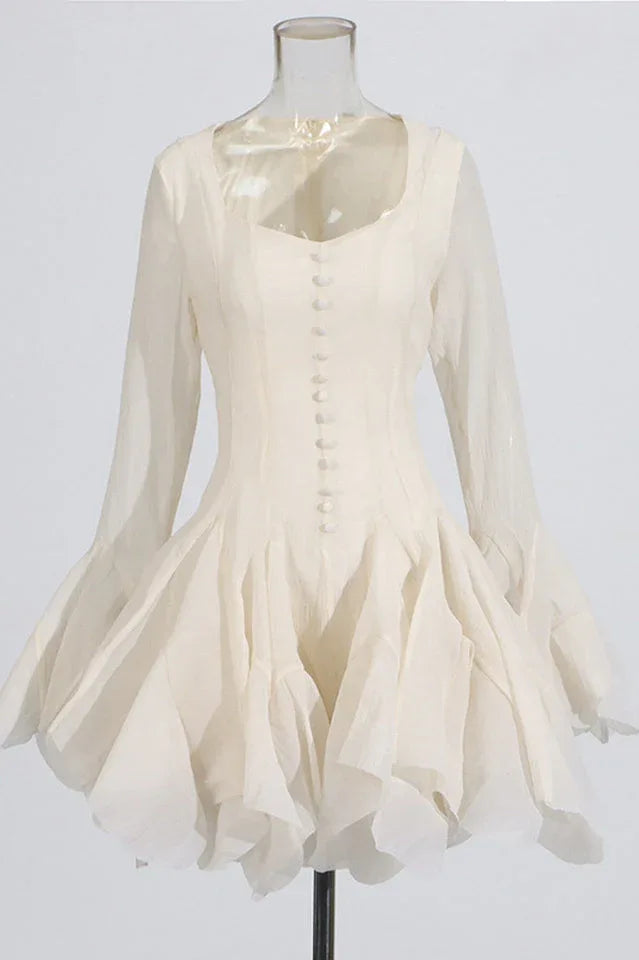 Asymmetric Hem Mini Dress - View 9 | WEUXS