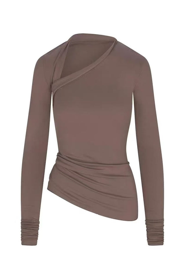 SKIMS Asymmetric Long Sleeve Top | Dress In Beauty