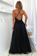 Sequined Backless Tulle Evening Prom | Dress In Beauty