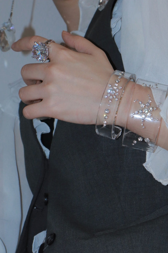 Handmade Acrylic Crystal Bracelet | Dress In Beauty