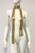 Tassel Metal Neck Tie Scarf | Dress In Beauty