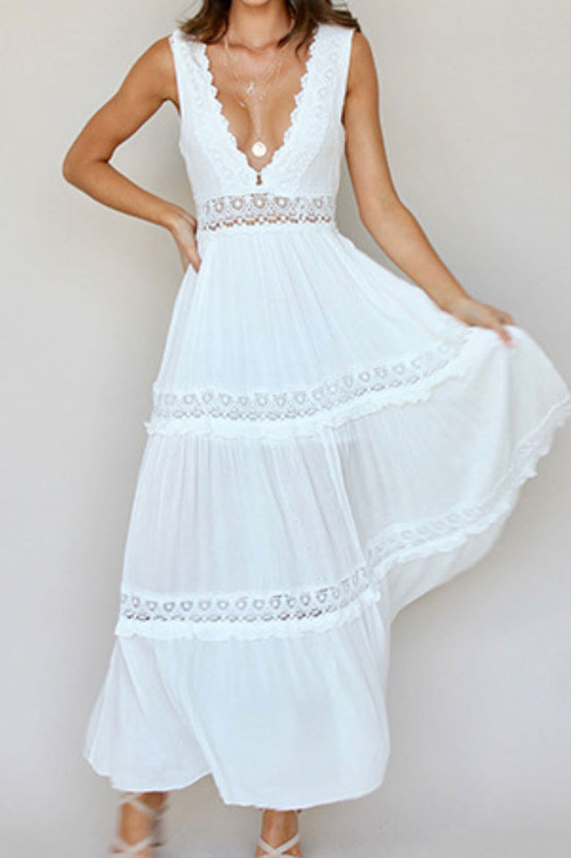 Jessica White Maxi Dress | Dress In Beauty