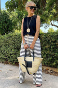 Chic Striped Wide Leg Pants | Dress In Beauty