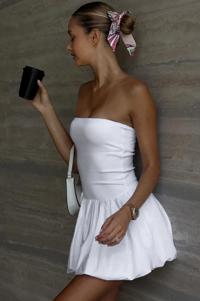 Tube Bubble Hem Mini Dress | Dress In Beauty