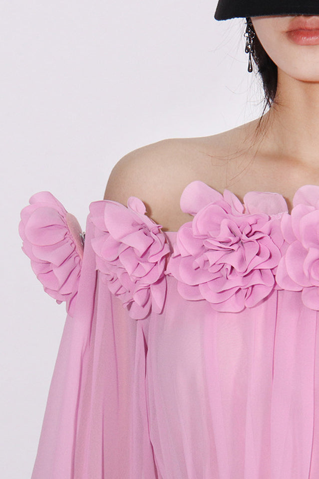 Ascella Flower Shoulder Maxi Dress | Dress In Beauty