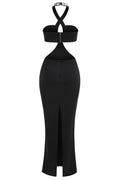 Alma Diamante Cutout Halter Maxi Dress | Dress In Beauty