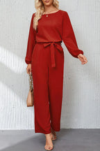 Women's wide leg jumpsuit - View 6 | WEUXS