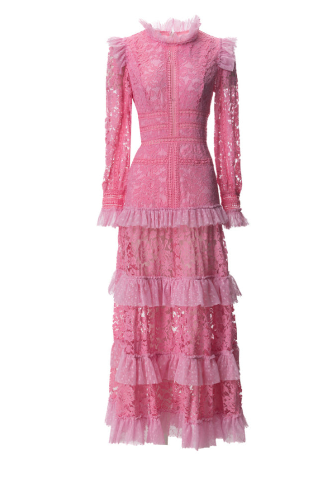 Textured Maxi Dress With Long Sleeves | Dress In Beauty