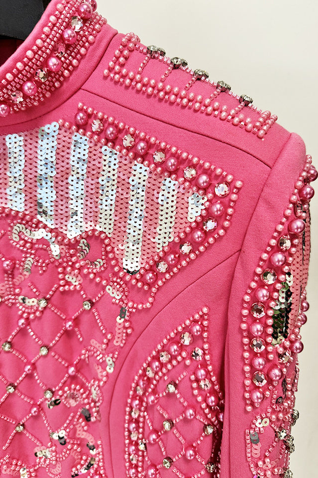 Long Sleeve Sequin Embellished Dress | Dress In Beauty