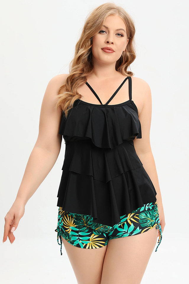 (L-5XL) Plus Size Tankini Swimsuit | Dress In Beauty