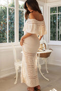 Crochet Off Shoulder Hollow Out Dress | Dress In Beauty