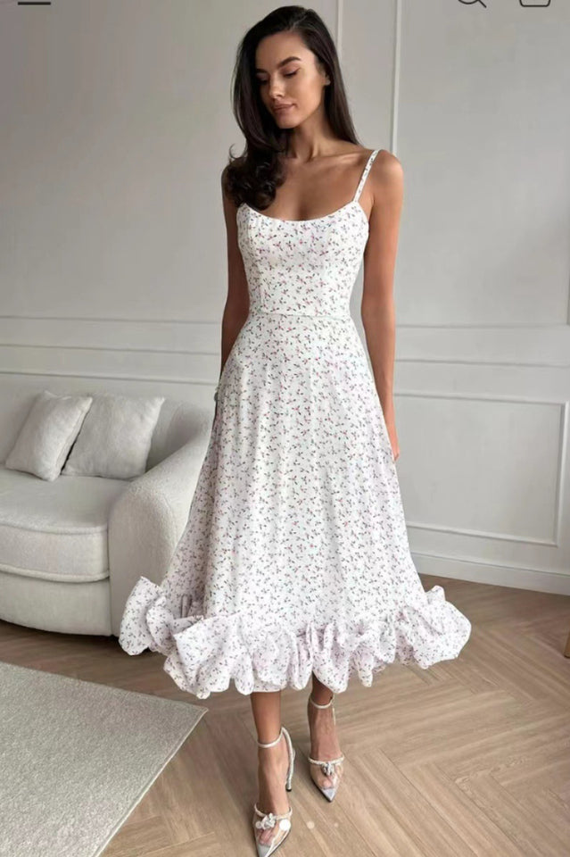 Flounce Bustier Midi Dress | Dress In Beauty