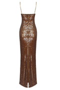 Lorelei Brown Sequin Dress | Dress In Beauty