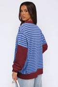 Striped Patchwork Sweatshirt | Dress In Beauty