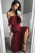 Two Piece Fishtail Lace Dress - Dress In Beauty