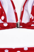 Polka Dot High Waist Ruffle Bikini - Dress In Beauty