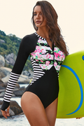 One Piece Rashguard Wetsuit Sun Protection - Dress In Beauty