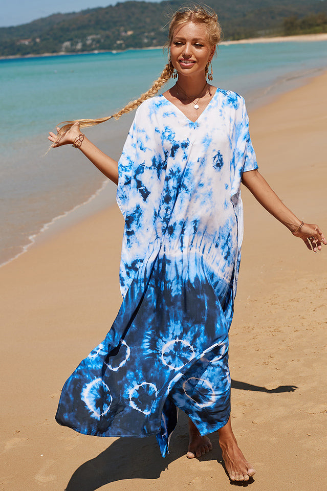 Tropical Pattern Kimono Blouse ( 29 Colors ) | Dress In Beauty