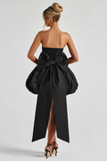 Strapless Bow Puff Mini Dress | Dress In Beauty