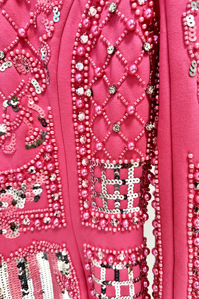 Long Sleeve Sequin Embellished Dress | Dress In Beauty