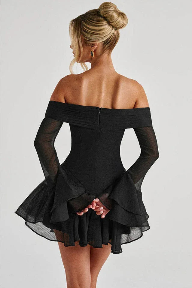 Ruffled Chiffon Playsuit - View 9 | WEUXS