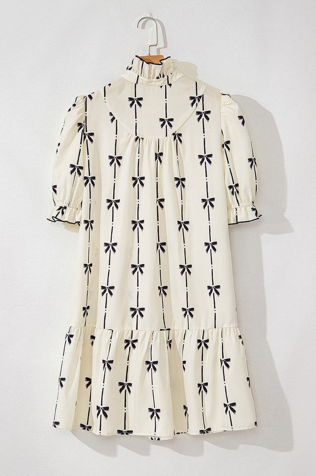 Grace Frill Bow Mini Dress | Dress In Beauty