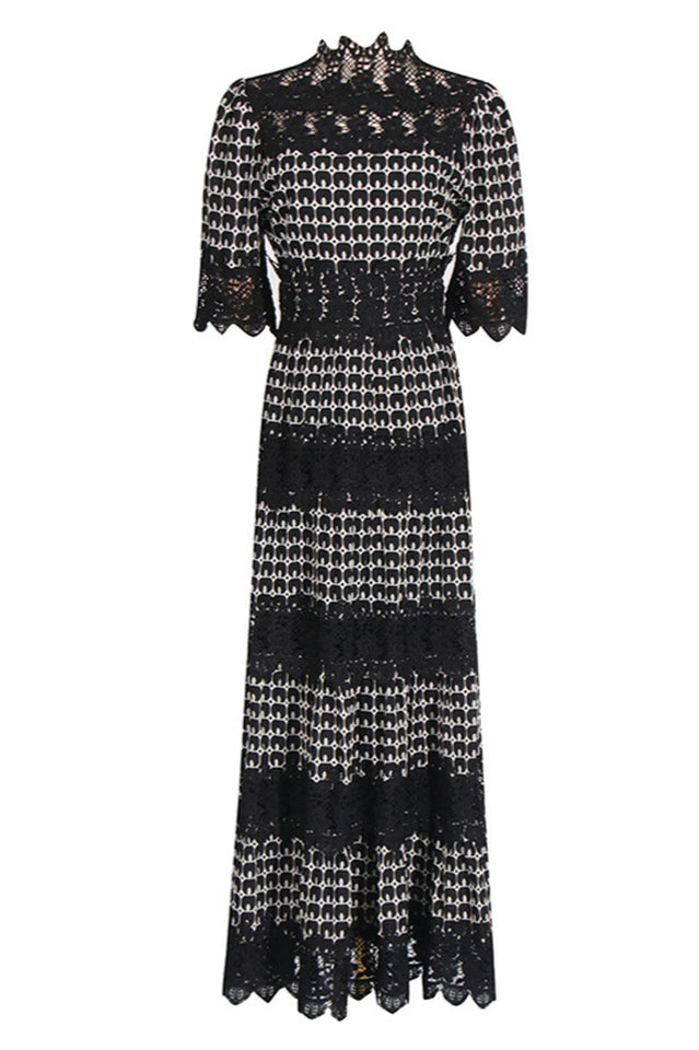 Sabrina Embroidered Lace Midi Dress | Dress In Beauty