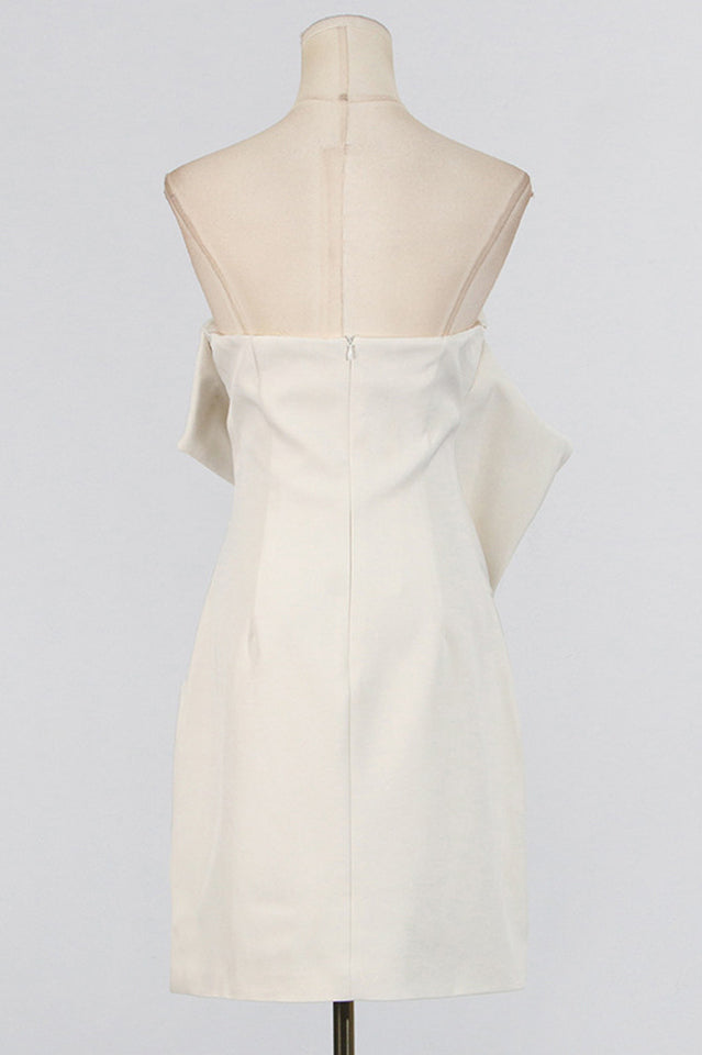 Flower Strapless Ruch Mini Dress | Dress In Beauty