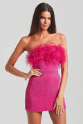 Torin Sequin Feather Dress | Dress In Beauty