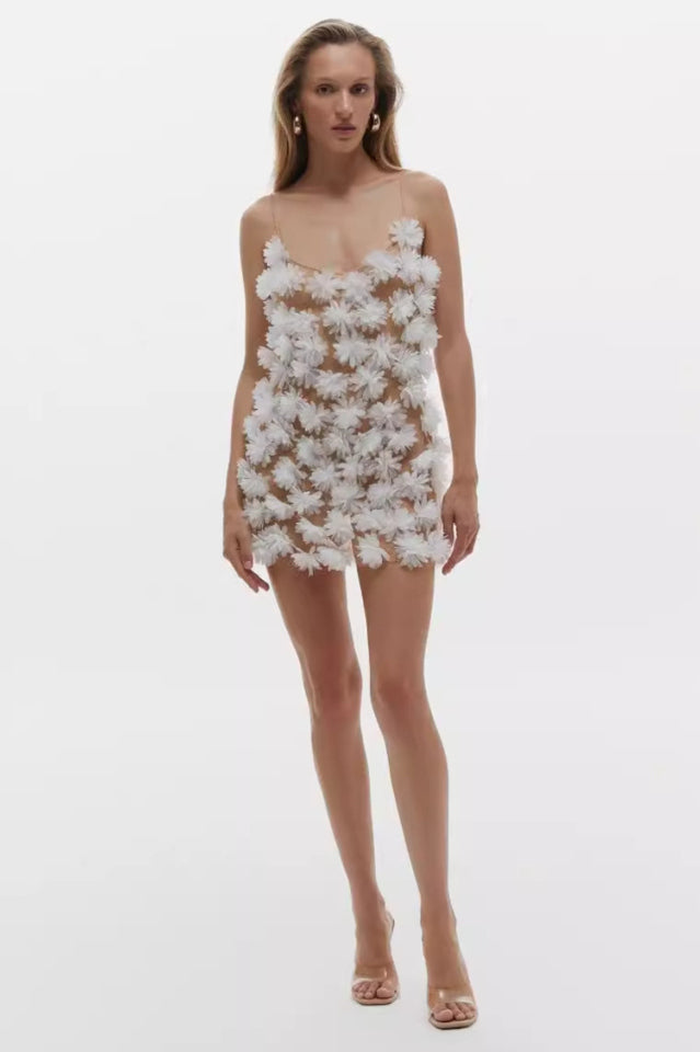 Floral Detail Mesh Dress | Dress In Beauty