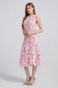 Ariana Floral Lace Sleeveless Midi Dress | Dress In Beauty