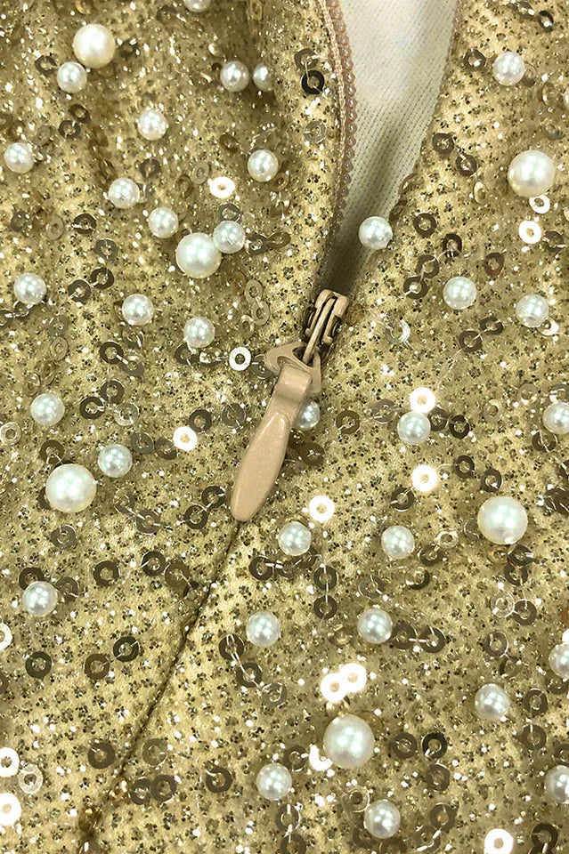 Lainey Pearls Beaded Maxi Dress - View 8 | WEUXS