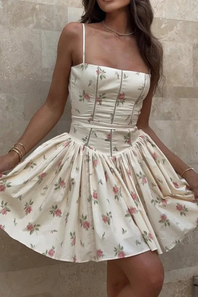 Ysabella Stretch Cotton Mini Sundress - WEUXS