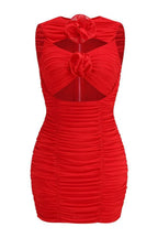 Rejoice Sleeveless Flower Cutout Mini Dress - View 6 | WEUXS
