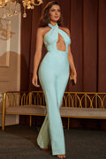 Halter Cut Out Jumpsuit | Dress In Beauty