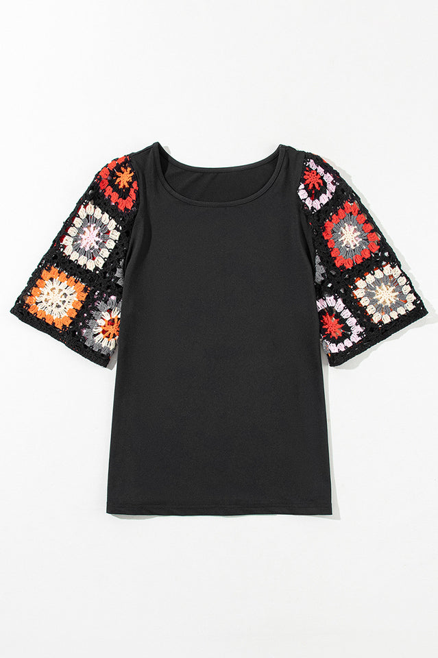 Laure Crochet Sleeve Top | Dress In Beauty