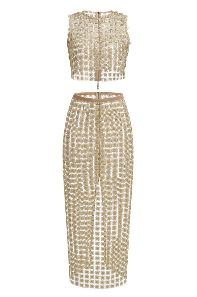 Saia Champagne Crochet Set | Dress In Beauty