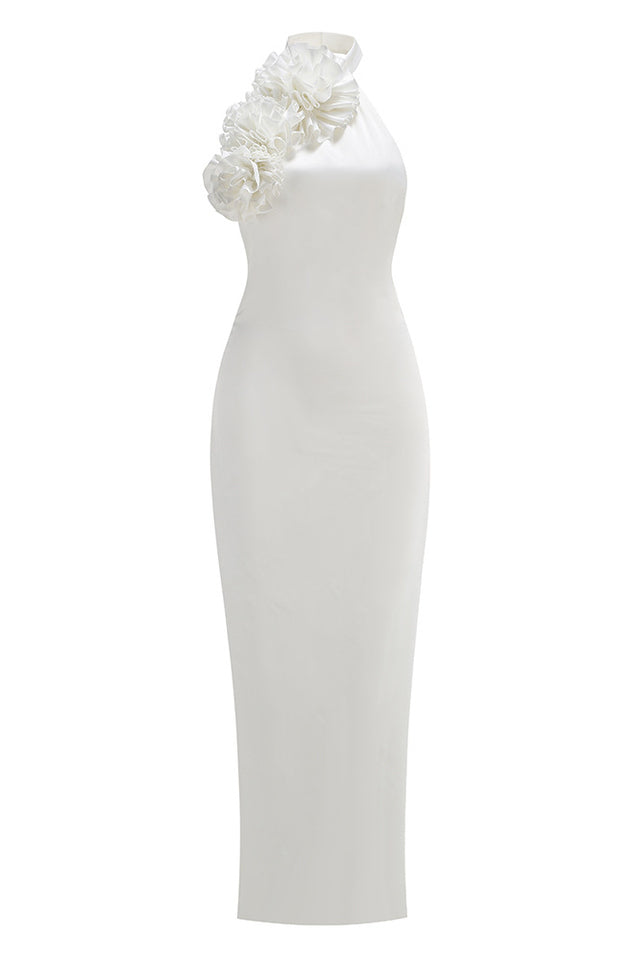 Isabel Halterneck Floral Applique Maxi Dress | Dress In Beauty